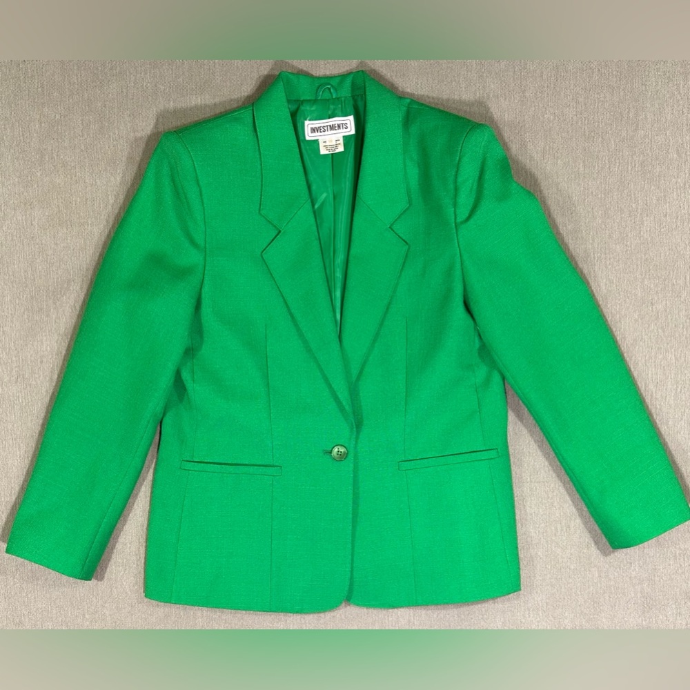 Investments Green Blazer